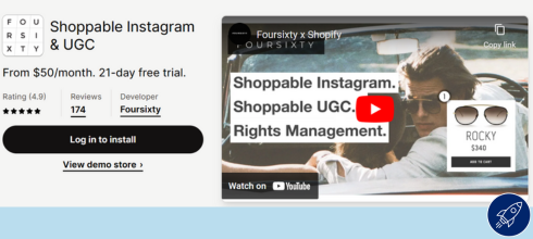 Shoppable Instagram UGC Review