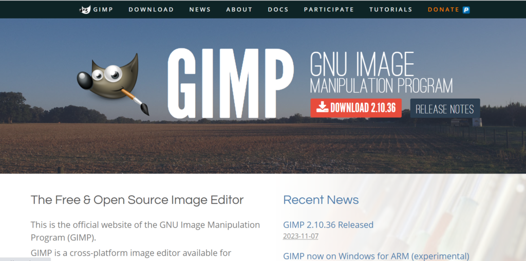 GIMP GNU Image Manipulation Program