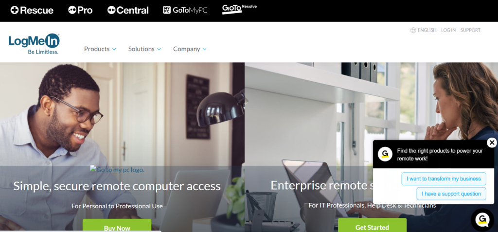 LogMeIn Remote Access and Support